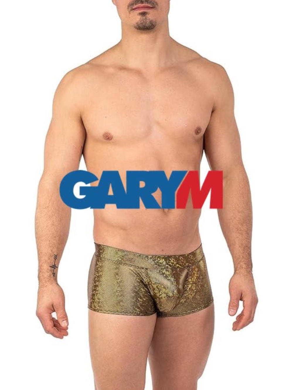 GaryM Metallic Square Cut Swimsuit Small New with tags 80% nylon/20% spandex